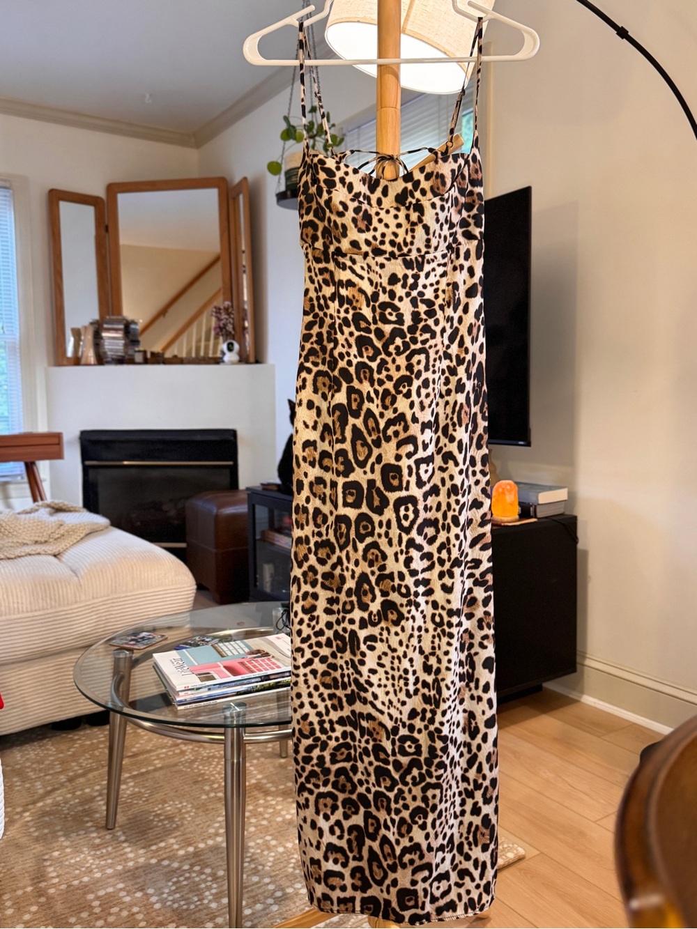 Zara Woman Animal Print Maxi Dress